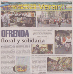 UH notica ofrena floral 08.09.2013